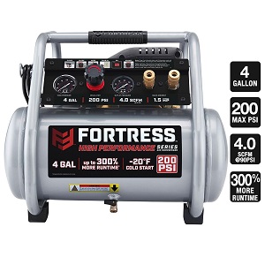 Fortress 4-gallon air compressor review