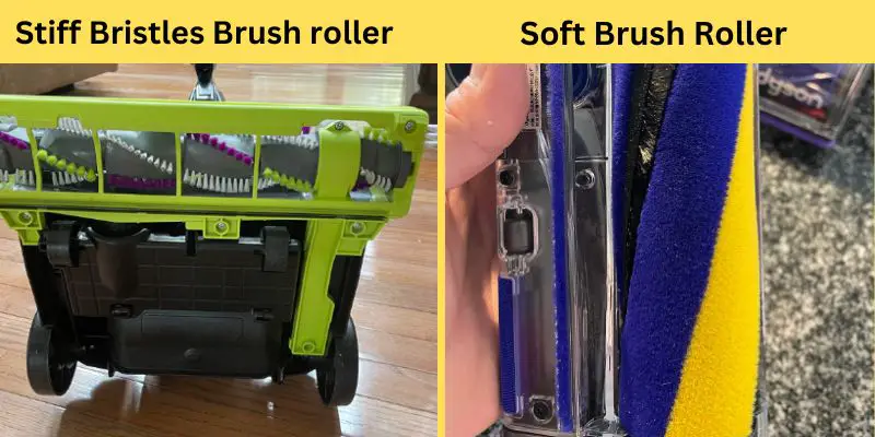 Soft brush roller vs stiff brush roller